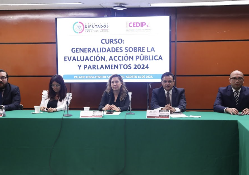 CONCLUYE CURSO SOBRE LA EVALUACIÓN, ACCIÓN PÚBLICA Y PARLAMENTOS 2024